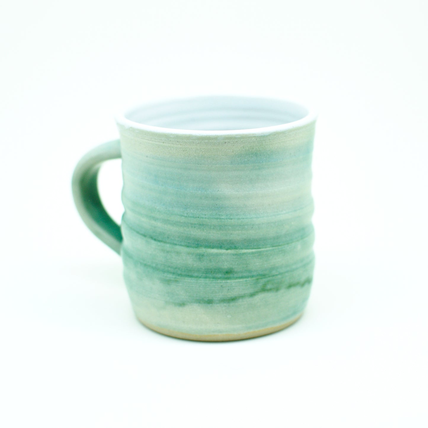 Teal Hand-Thrown Stoneware Mug #4