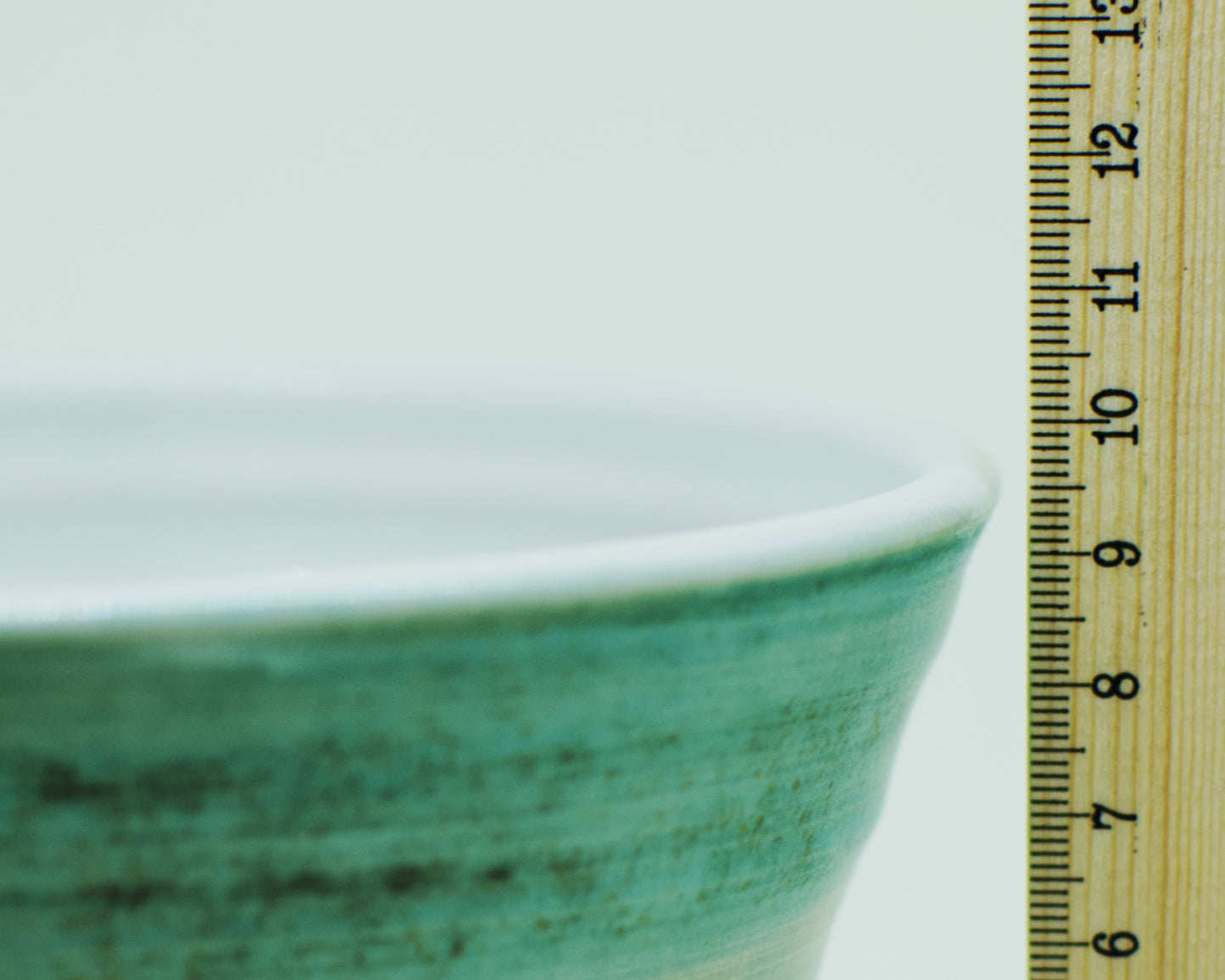 Teal Hand-Thrown Stoneware Bowl #14