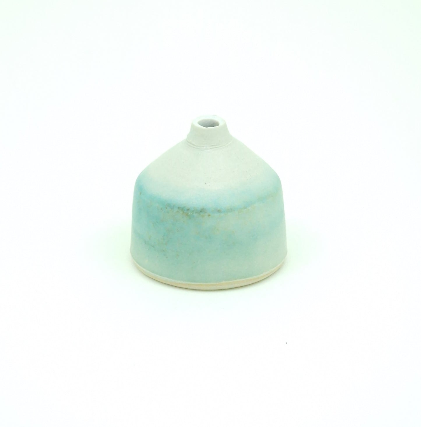 Small Teal Stoneware Vase #58
