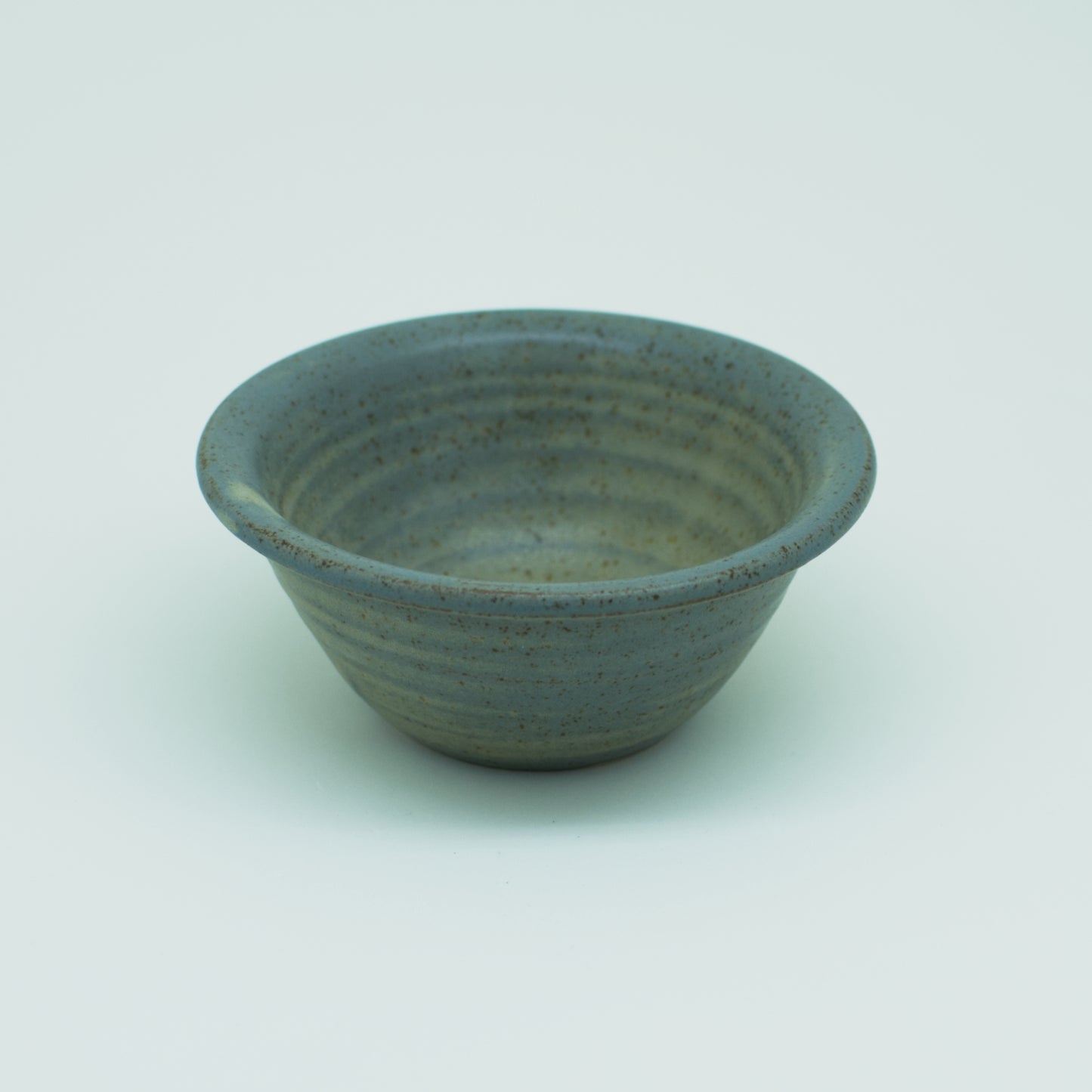 Small Granite Blue Hand-Thrown Stoneware Bowl #22