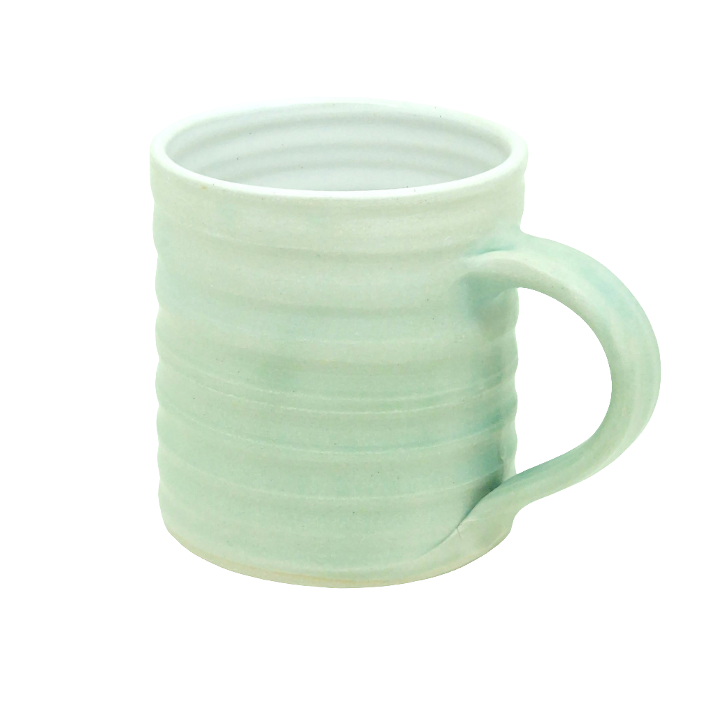 Teal Hand-Thrown Stoneware Mug #48