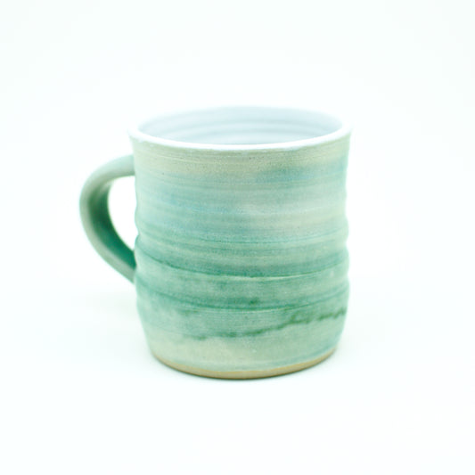 Teal Hand-Thrown Stoneware Mug #4
