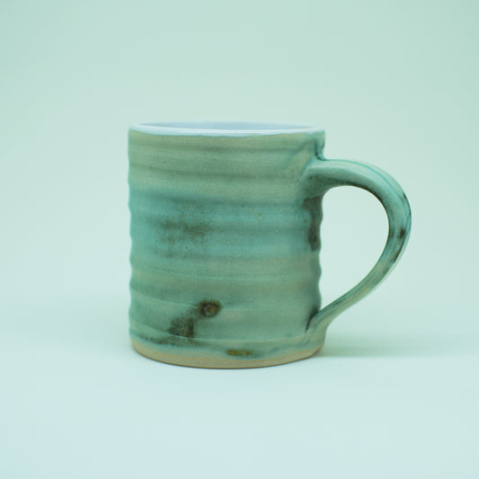 Teal Hand-Thrown Stoneware Mug #26