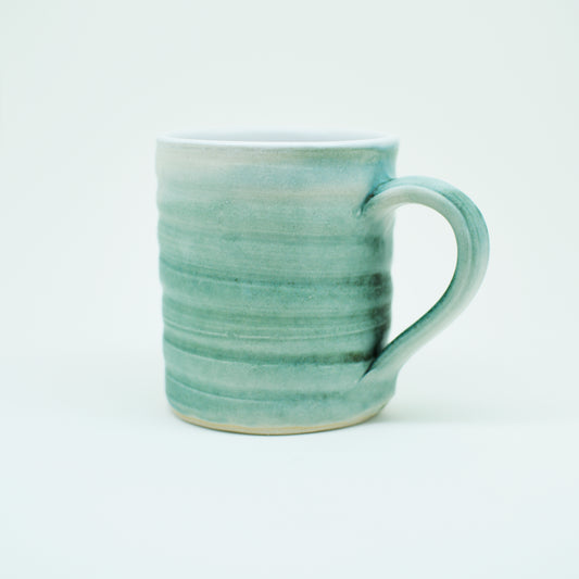Teal Hand-Thrown Stoneware Mug #7